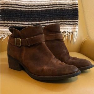 Børn Suede Heeled Booties
